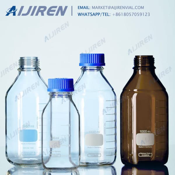 500ml 16.9oz Wide Mouth amber reagent bottle